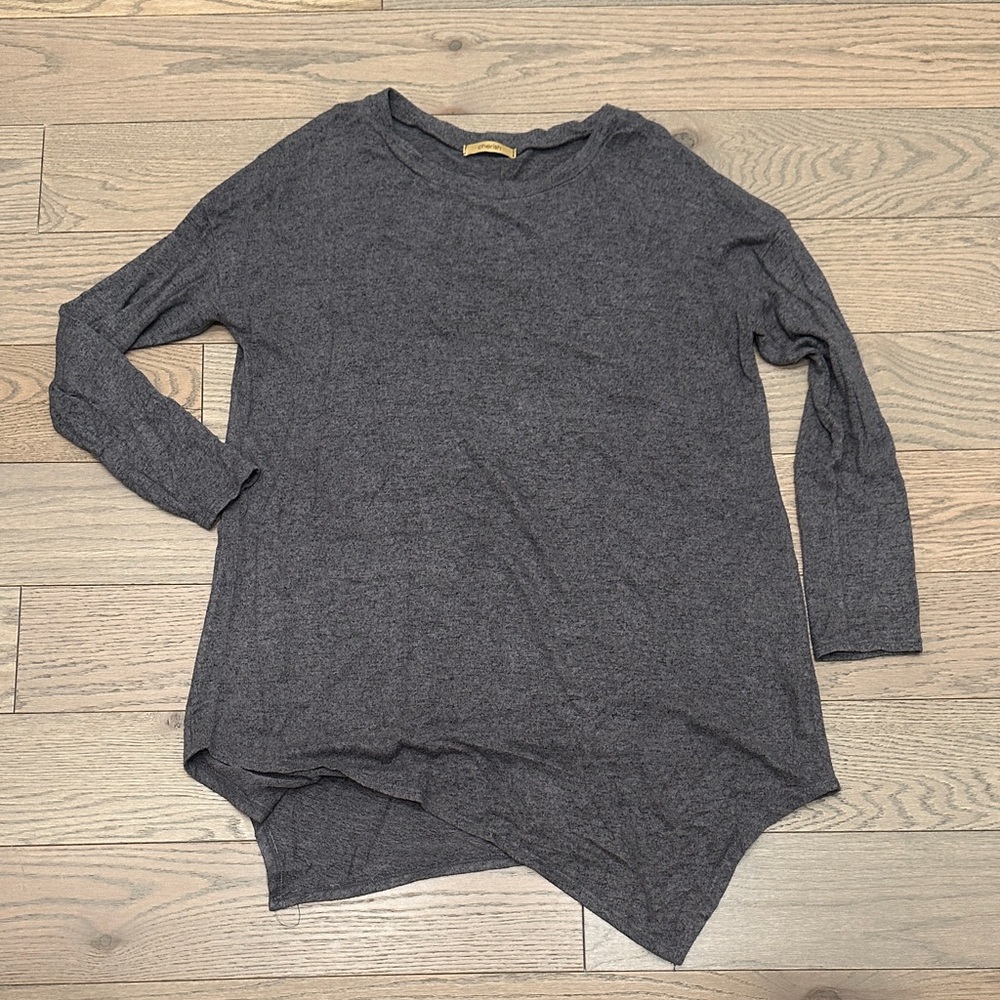 Cherish Heather Gray Knit Sweater